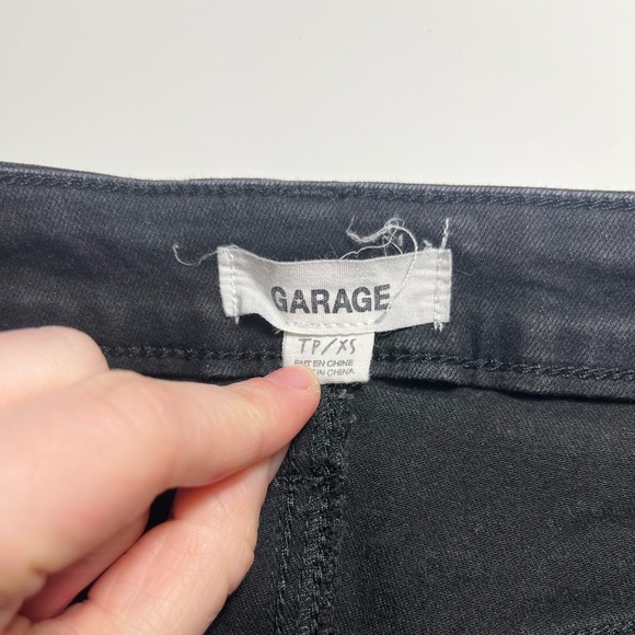 Garage Black Denim Skirt - Picture 2 of 3